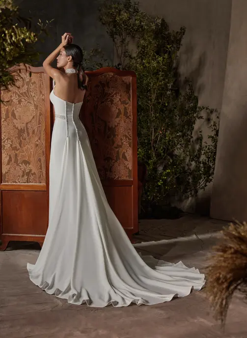 Abito da sposa Bagdad — Manu García 2027, Linee scultoree