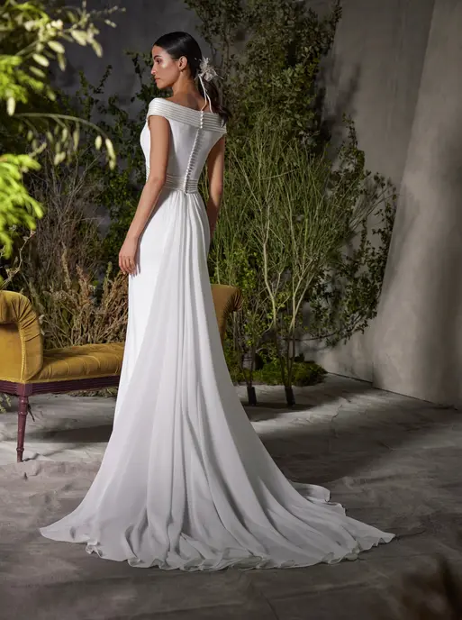 Abito da sposa Bambu — Manu García 2027, Linee scultoree